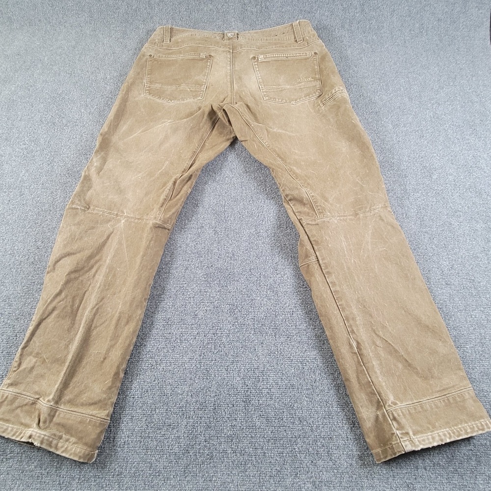 Kuhl Rydr Pants Mens 38x34 Khaki Green Vintage Patina Dye Stretch Style 5016 - Picture 2 of 10